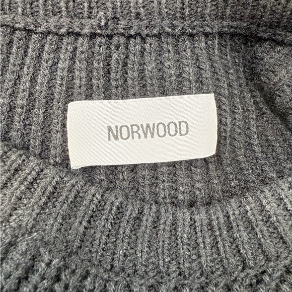 Norwood Chapters Distressed Logo Knit Sweater - Black - Size M - Picture 5 of 7
